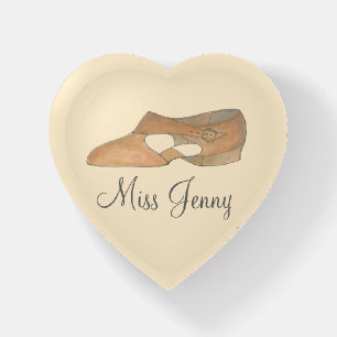 Tan Lyrical Modern Dance Shoe Teacher Recital Gift Paperweight