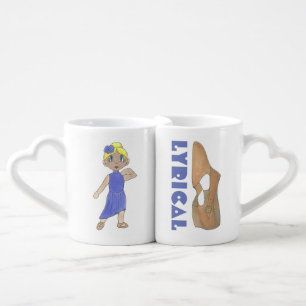 Tan Lyrical Shoe Purple Costume Dance Recital Gift Coffee Mug Set
