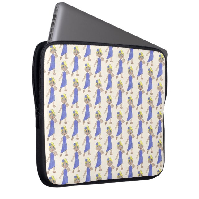 Tan Lyrical Shoes Purple Costume Dance Recital Laptop Sleeve (Front Right)