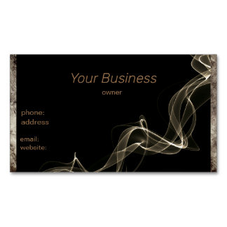 tan marble gold smoke black business card magnet
