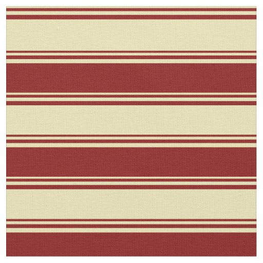 Tan & Maroon Colored Pattern of Stripes Fabric