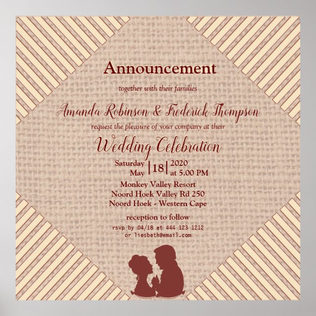 Tan - Marsala Wine & a Textured Hues of Pink Poster (Front)