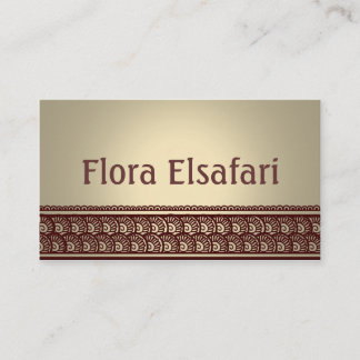 Tan Mehindi Business Card