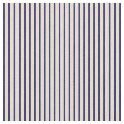 Tan & Midnight Blue Striped/Lined Pattern Fabric