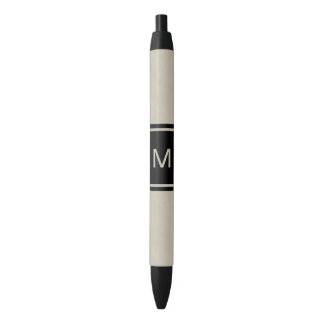 Tan Monogrammed Custom Pen