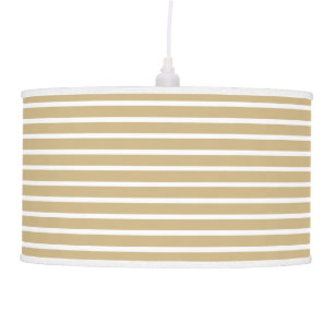 Tan Neutral Stripes Ceiling Lamp