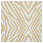 Tan Neutral Zebra Fabric