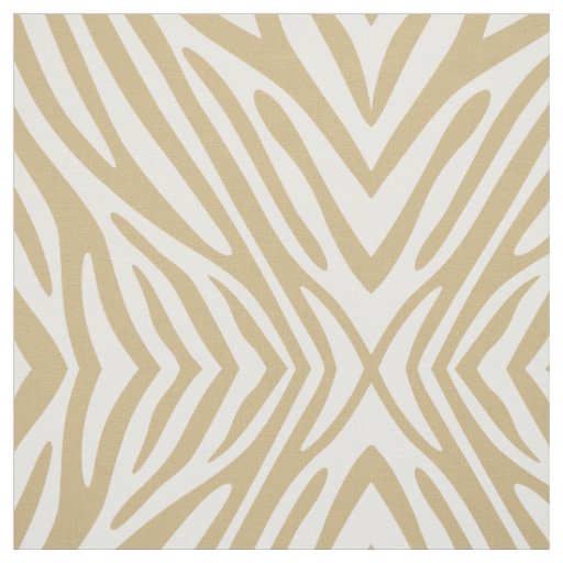 Tan Neutral Zebra Fabric