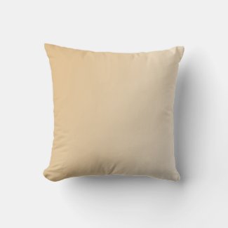 Tan Ombre Companion New Art Nouveau Throw Pillow