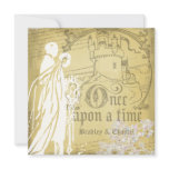 Tan Once Upon a Time  Wedding Invitation