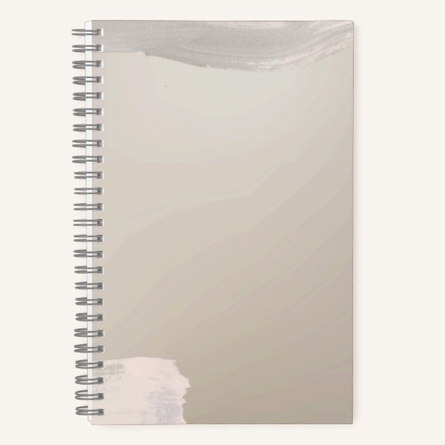 Tan Paint Strokes Notebook (Front)