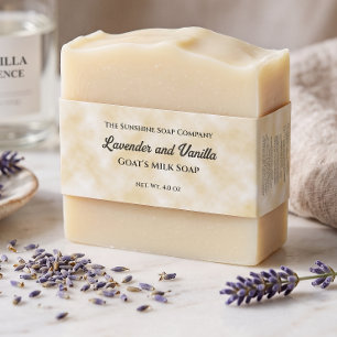 Tan Parchment Paper Style Soap Belly Band