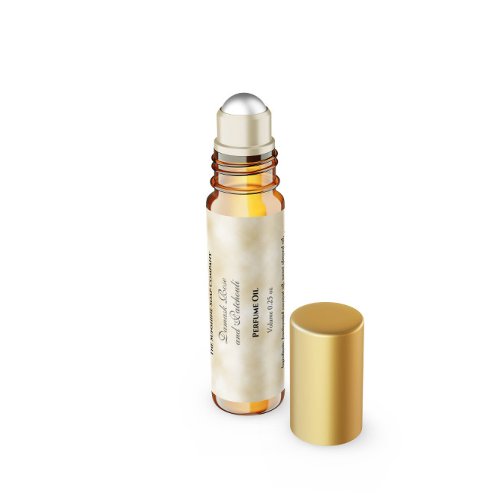 Tan Parchment Style Perfume Roller Bottle label