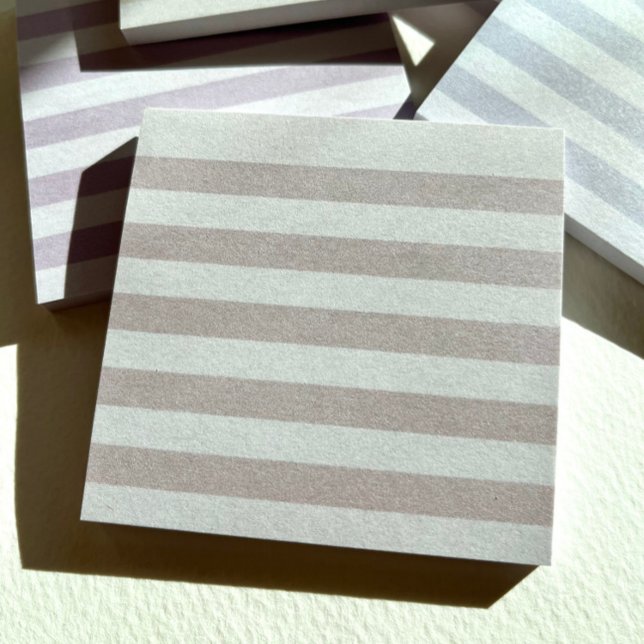 Tan Pastel Stripe Notes (Soft tone-on-tone stripes make a subtle statement.)