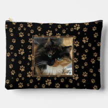 Tan Paws Custom Photo Personalize Accessory Pouch