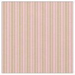 [ Thumbnail: Tan & Pink Lined Pattern Fabric ]