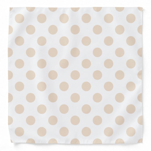 Tan polka dots bandana (Front)