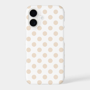 Tan polka dots iPhone 17 case
