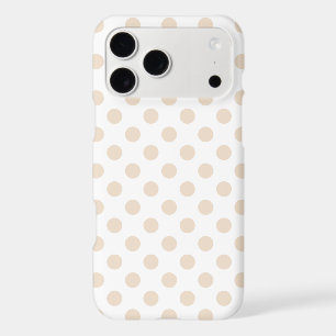 Tan polka dots iPhone 17 pro max case