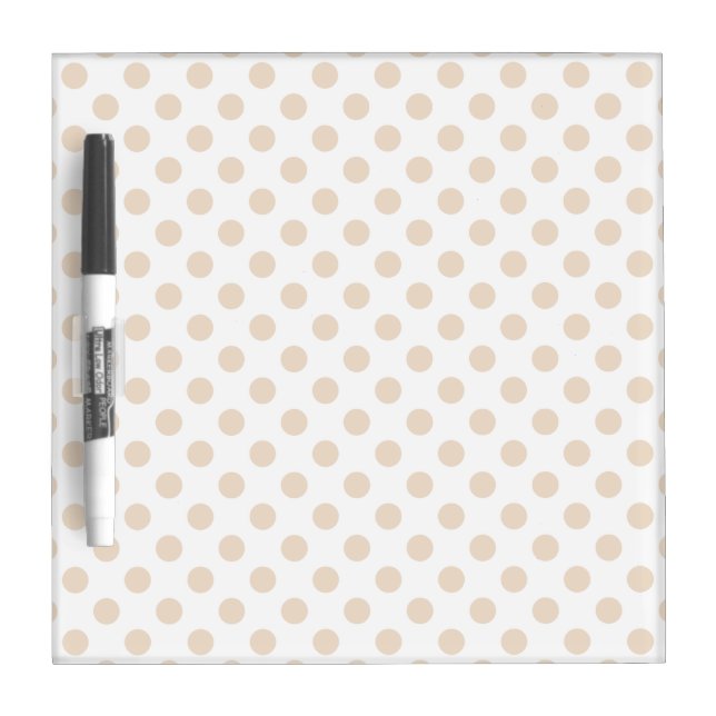 Tan polka dots Dry-Erase board (Front)