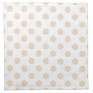 Tan polka dots napkin