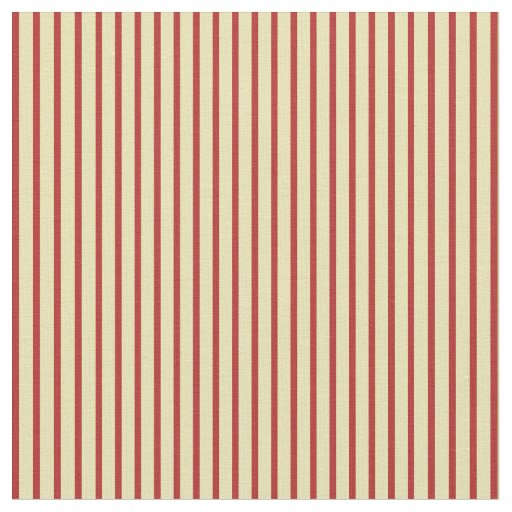 Tan & Red Stripes Pattern Fabric