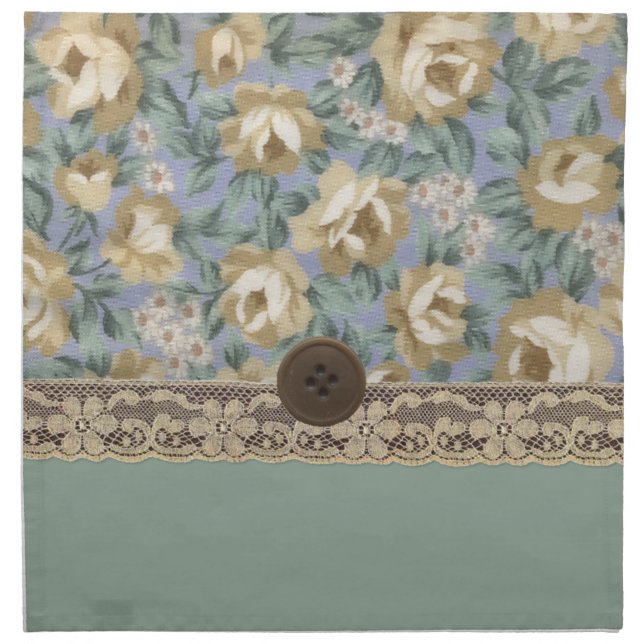 Tan Roses Napkin (Front)