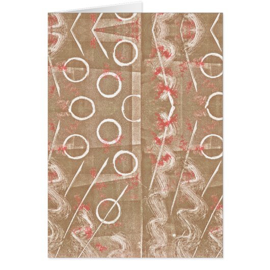 Tan Rust White Abstract (Front)