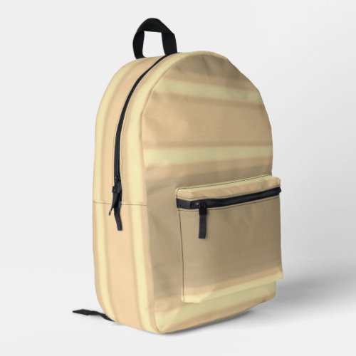 Tan Sand Acrylic Paint Dip Technique Printed Backpack
