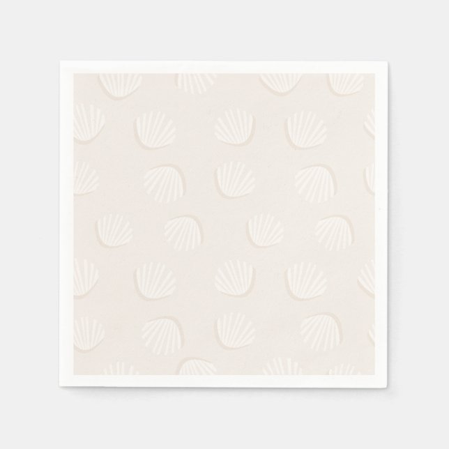 Tan Shell Pattern Napkins (Front)