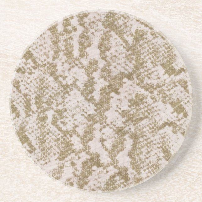 Tan Snake Skin.jpg Drink Coaster (Front)