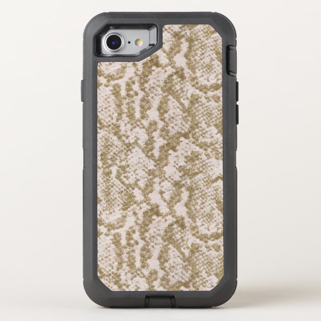 Tan Snake Skin Otterbox iPhone Case (Back)