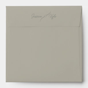 Tan Solid Stationery Colored Envelope