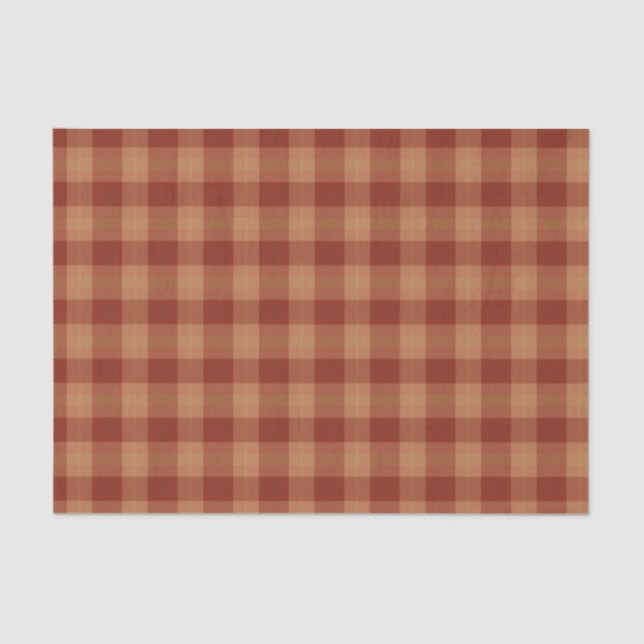 Tan Tartan Tissue Paper (Front)