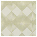 Tan Taupe Diamonds Circuit Tile Pattern Fabric