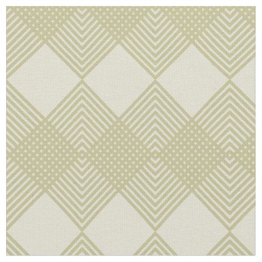 Tan Taupe Diamonds Circuit Tile Pattern Fabric
