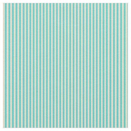 Tan & Turquoise Lined Pattern Fabric
