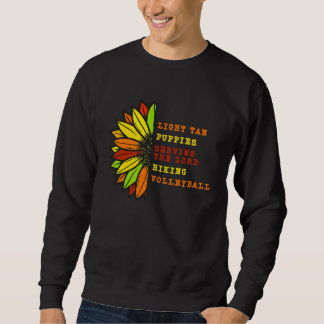 Tan Volleyball & Puppies Nacho  Lucha Libre Wrestl Sweatshirt