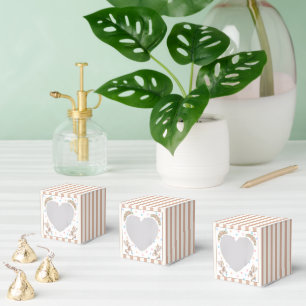 Tan Watercolor Horse Carousel Baby Shower Favor Boxes