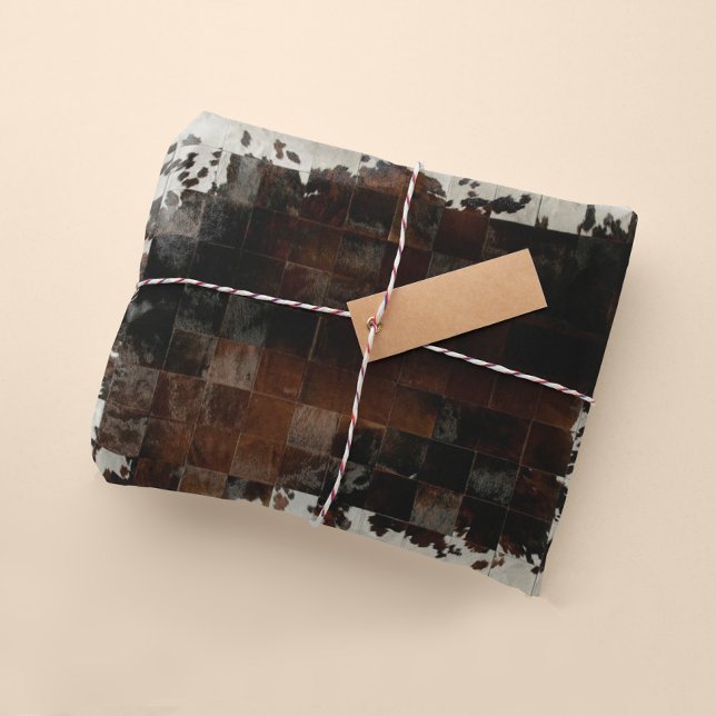 Tan White Cowhide Print wrapping paper (Creator Uploaded)