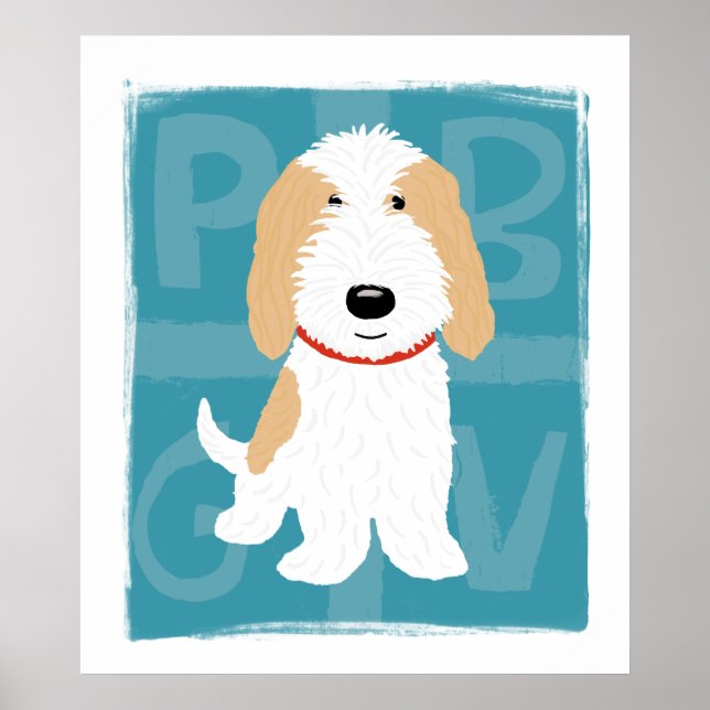 Tan & White PBGV Poster (Front)