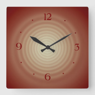 Tan with Lemon Swirl Center>Wall Clock