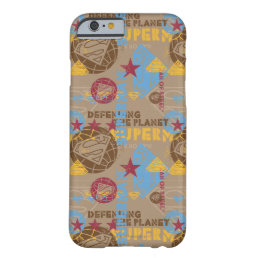 Tan with red and light blue barely there iPhone 6 case