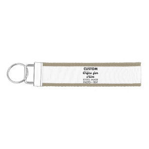 Tan Wristband Keychain Custom Gifts for Him