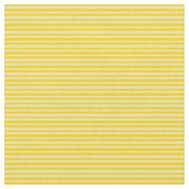 Tan & Yellow Colored Lined/Striped Pattern Fabric (Close Up)