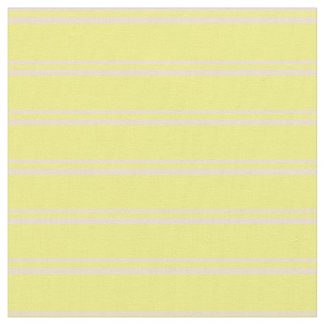 Tan & Yellow Colored Striped/Lined Pattern Fabric (Close Up)