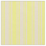 [ Thumbnail: Tan & Yellow Colored Striped Pattern Fabric ]