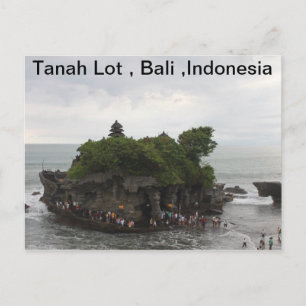 Tanah Lot, Bali, Indonesia Postcard