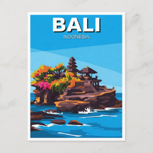 Tanah Lot Bali Indonesia Travel Abstract Postcard
