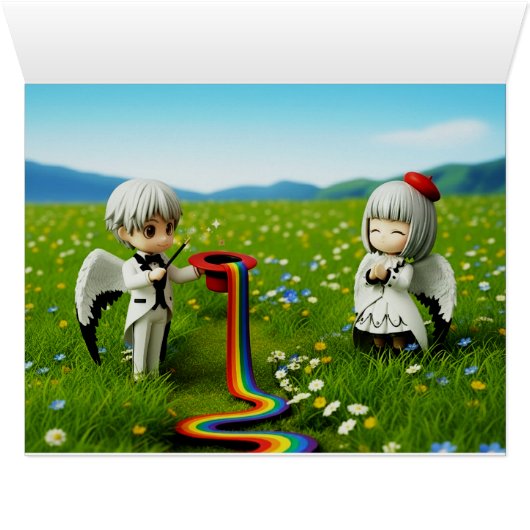 Tancho Couple Friendly Card (Inside Horizontal (Bottom))